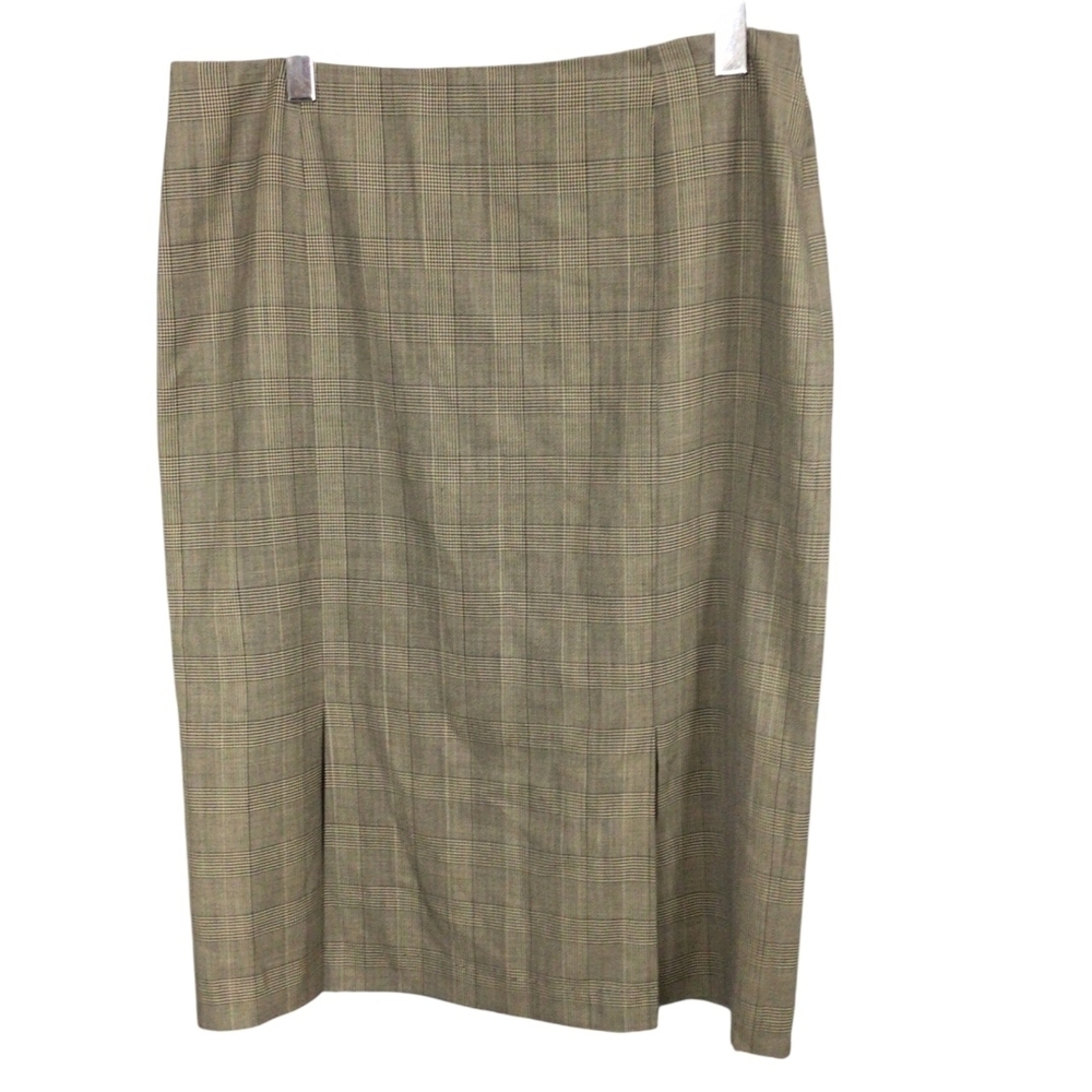 Talbots Tan Midi Pencil Skirt for Work